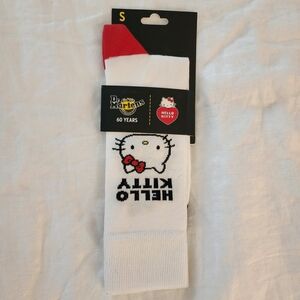 Dr Martens x Hello Kitty White and Red Socks Limited Edition Sz S US 5-7